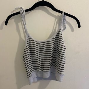 Urban Outfitters stripes cropped top with bows!